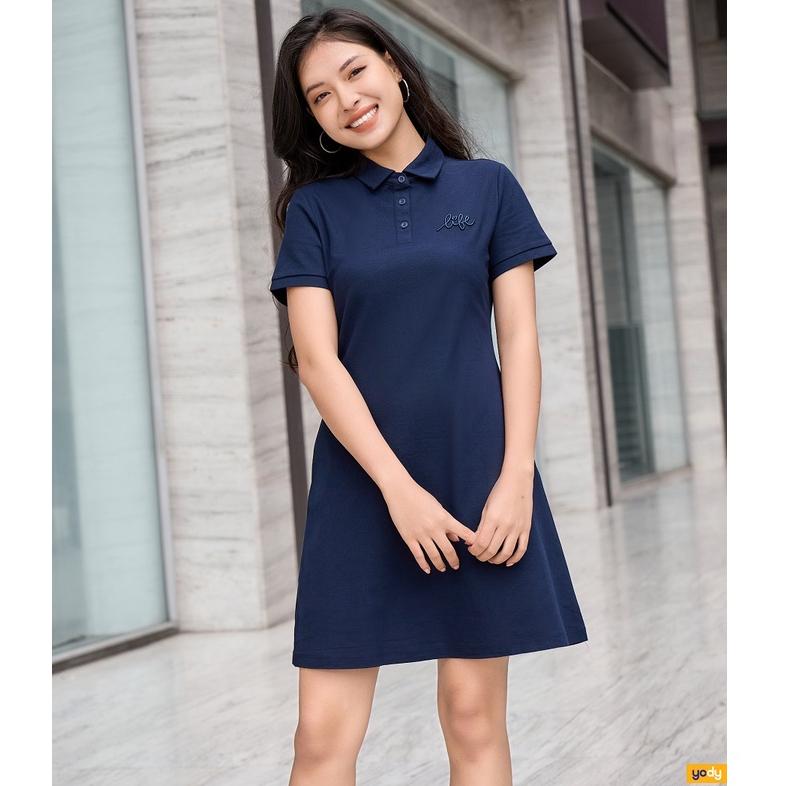 Váy thun polo nữ YODY cộc tay có cổ chất liệu cotton mềm mại thoải mái - VPN5004