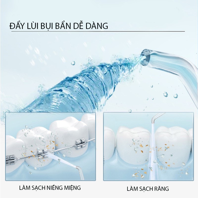 Máy Tăm Nước Oral Irrigator Thế Hệ Mới - Dùng Pin Sạc, Công Nghệ Châu Âu