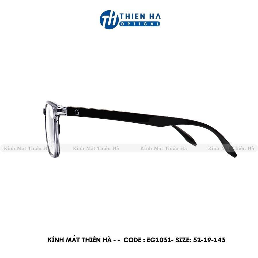 Gọng kính vuông THIEN HA OPTICAL nhập khẩu HÀN QUỐC chất liệu nhựa TR90 dẻo nhẹ bền dáng Unisex dễ đeo nhiều màu EG1031