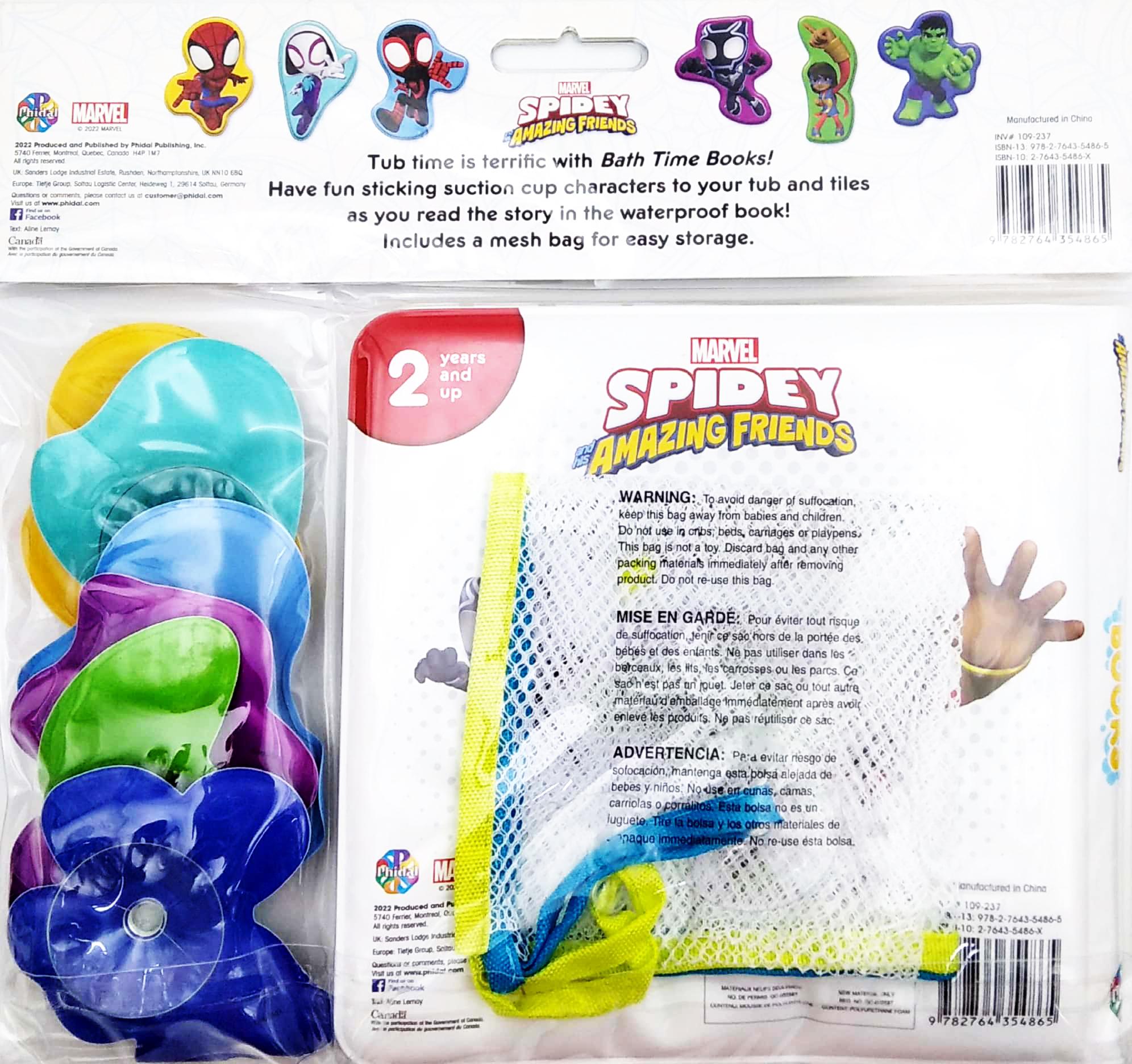 Marvel Spidey Or Spider-Man Bathtime Book (Eva)