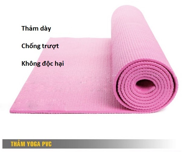 Thảm tập YOGA , thảm tập GYM cao cấp, độ bám cao, dễ dàng giặt sạch (giao màu ngẫu nhiên)