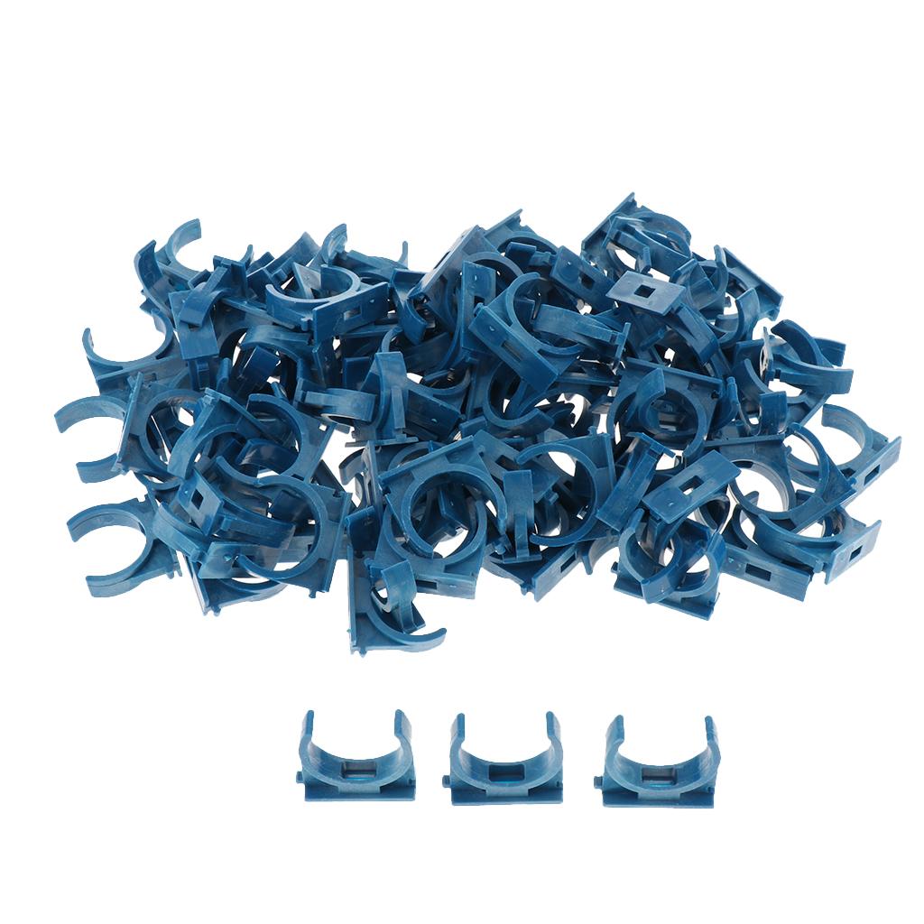 PVC Household U Shaped Water Supply Pipe Hose Clamps Clips White Product A