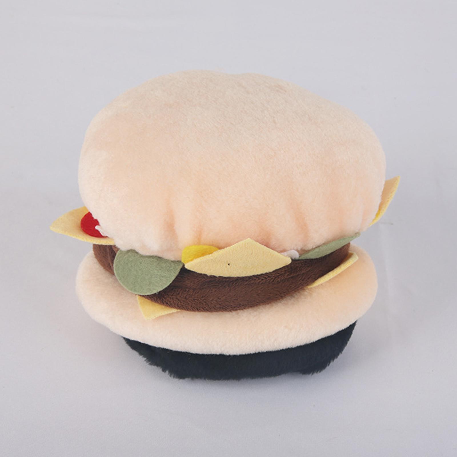 Plush Hamburger Shaped Golf Headcover Club Driver Cover Protectation Golfer