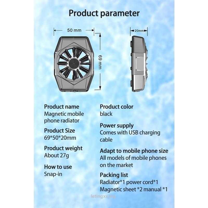 Quạt tản nhiệt làm mát chơi game cho điện thoại Xiaomi Iphone Huawei Samsung