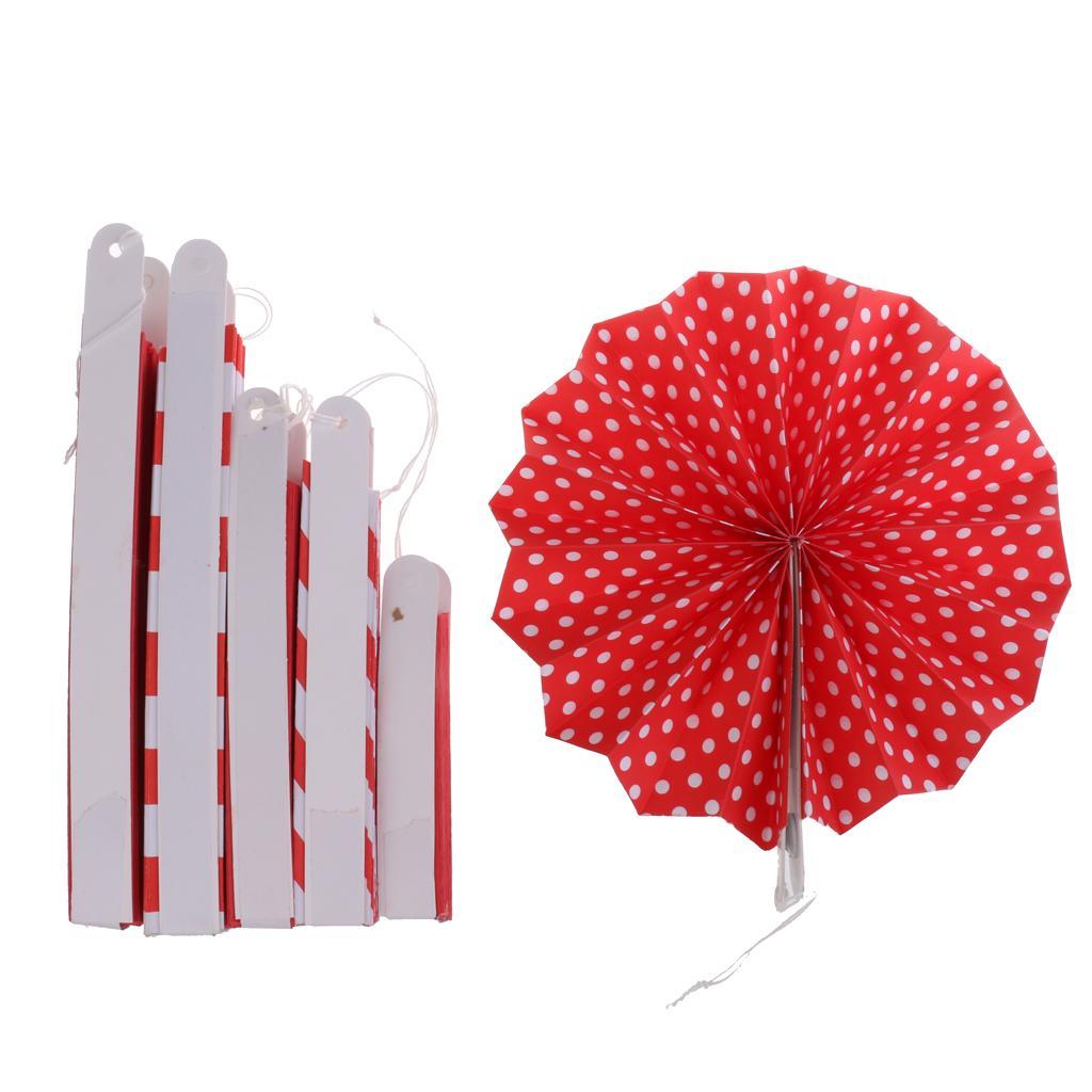 Its A Girl Bunting Banner Garland Paper Pinwheel Fans Baby Shower Kit Red