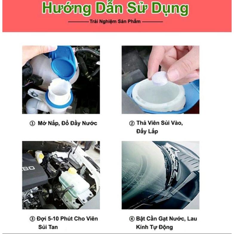 Viên Sủi Rửa Kính Siêu Sạch