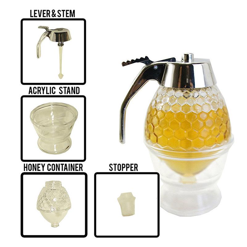 Mật Ong Đựng Bình Đựng Cốc Nước Cốt Ấm Siêu Tốc Bếp Ong Nhỏ Giọt Chân Đỡ Lưu Trữ Di Động Nồi
