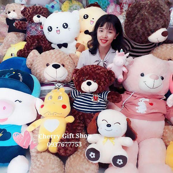 Gấu Bông Teddy Nâu Cao Cấp 90cm Ảnh Shop Chụp