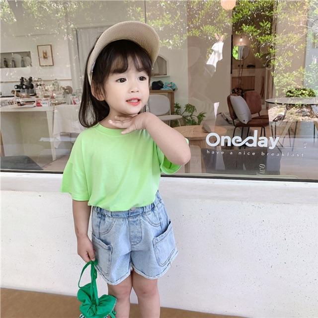 Short jean túi hông 1-7T