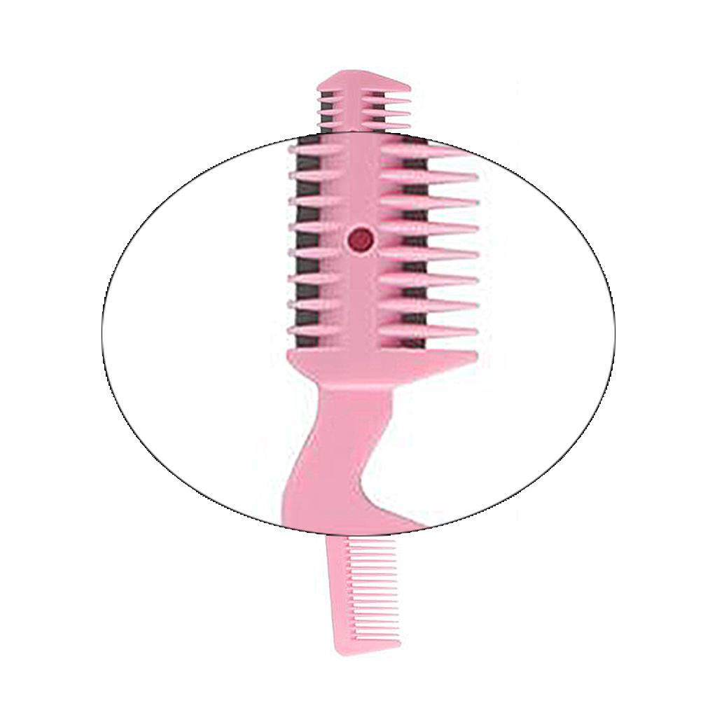 5x Razor Comb Hair Cutter Comb Double Edge Razor Hair Thinning Comb Pink