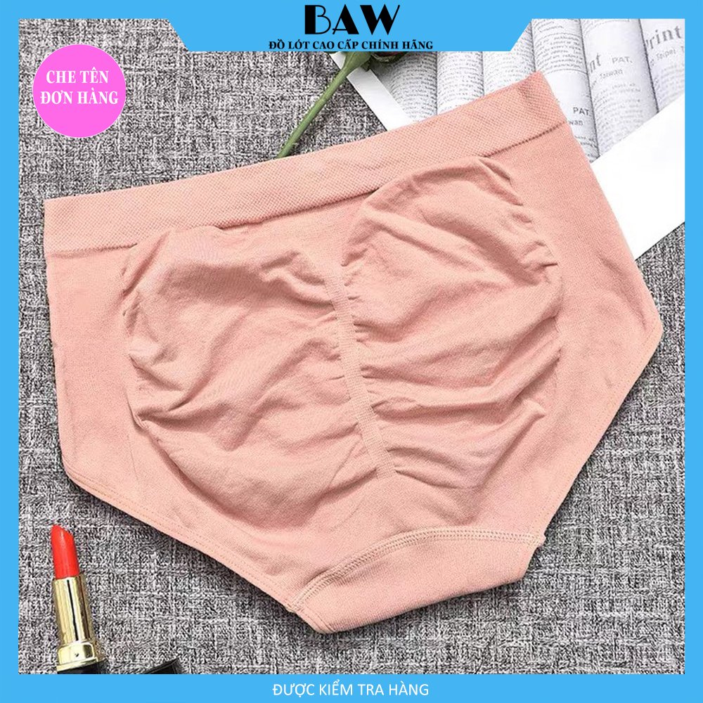 Bộ 3 Quần Lót Nữ cotton cạp cao co giãn 4 chiều thương hiệu Baw 40-63kg QLN08