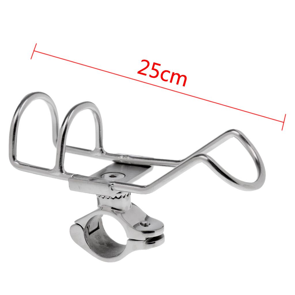 Stainless Steel Rotating Fishing Rod Bracket Holder Boat Kayak Flush Mount