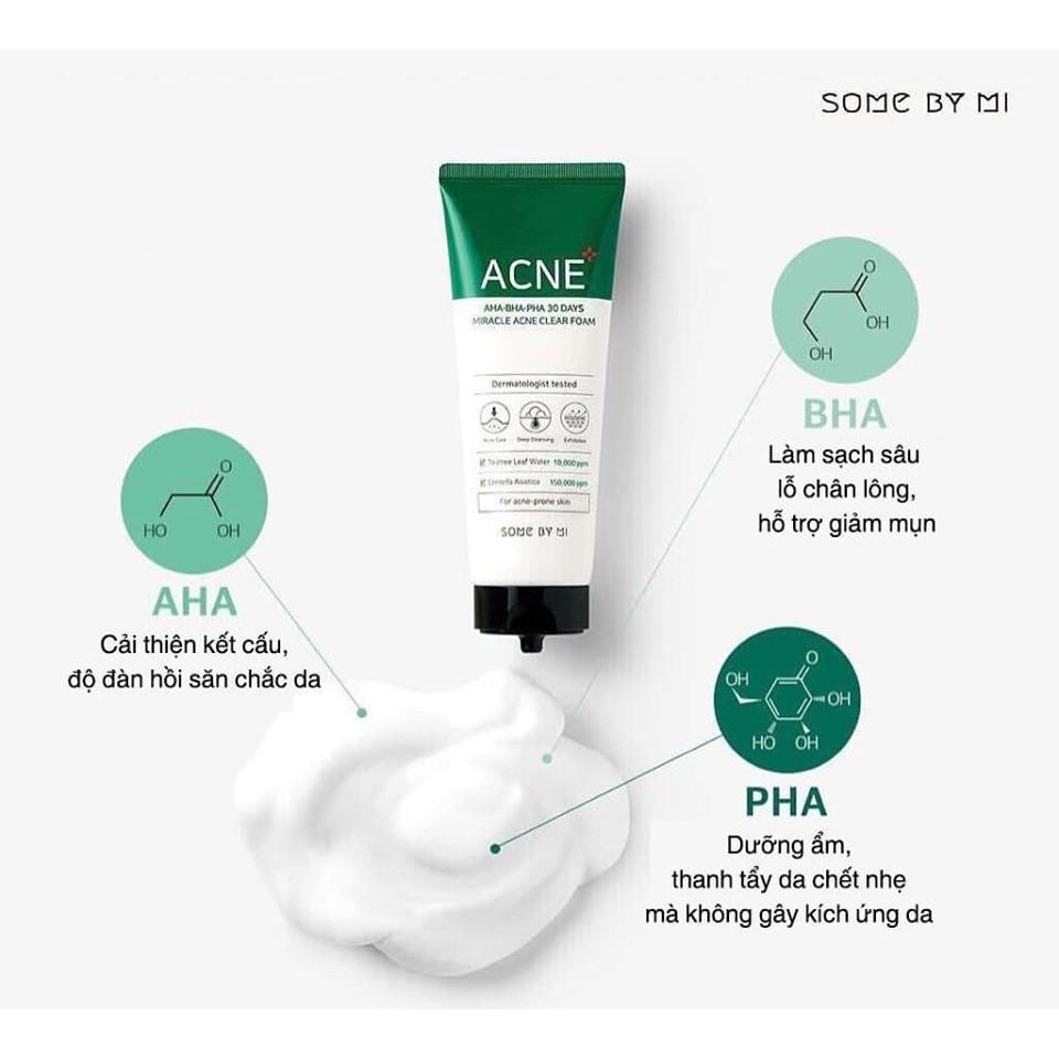 Combo Hỗ Trợ Giảm Mụn Some By Mi AHA-BHA-PHA 30 Days Miracle