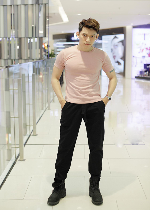 ÁO THUN TRƠN COTTON UNISEX, NĂNG ĐỘNG, CÁ TÍNH ATNN01 - MÀU HỒNG NUDE