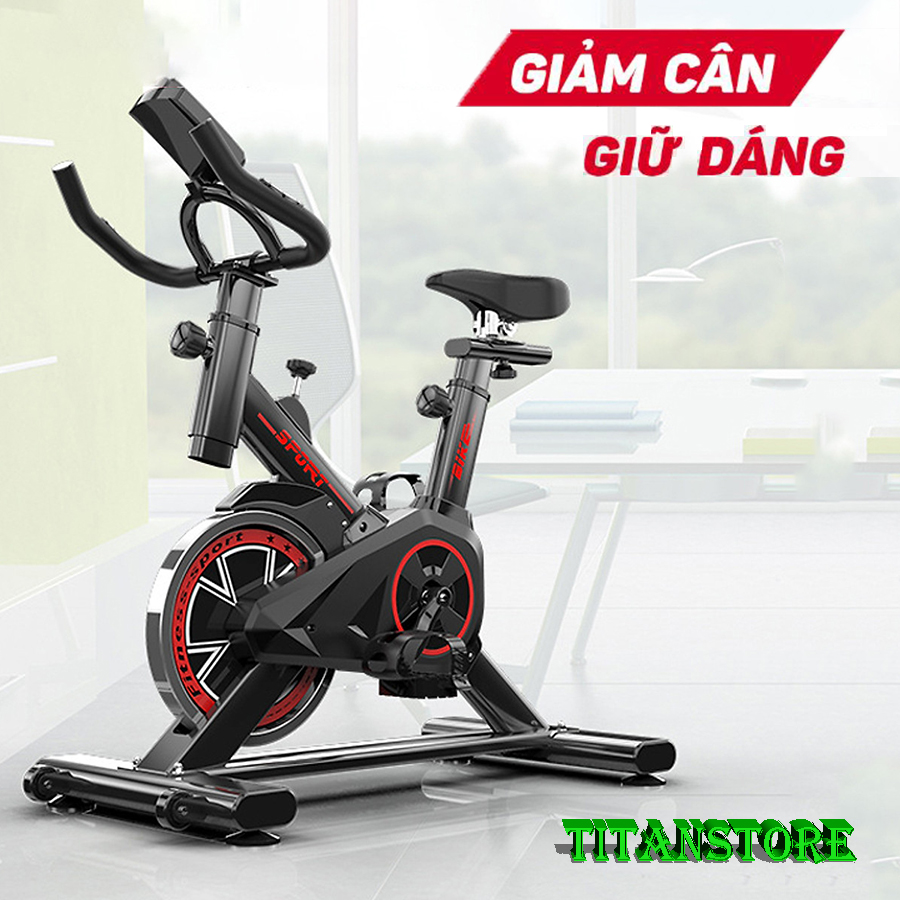 Xe Đạp Tập Tại Nhà - Xe Đạp Tập Gym Tại Nhà - Thiết kế khung thép sang trọng và chắc chắn, Màn hình LED điện tử thông minh.