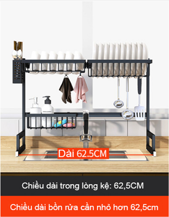 Kệ để trên bồn rửa KN 11 phiên bản 65cm