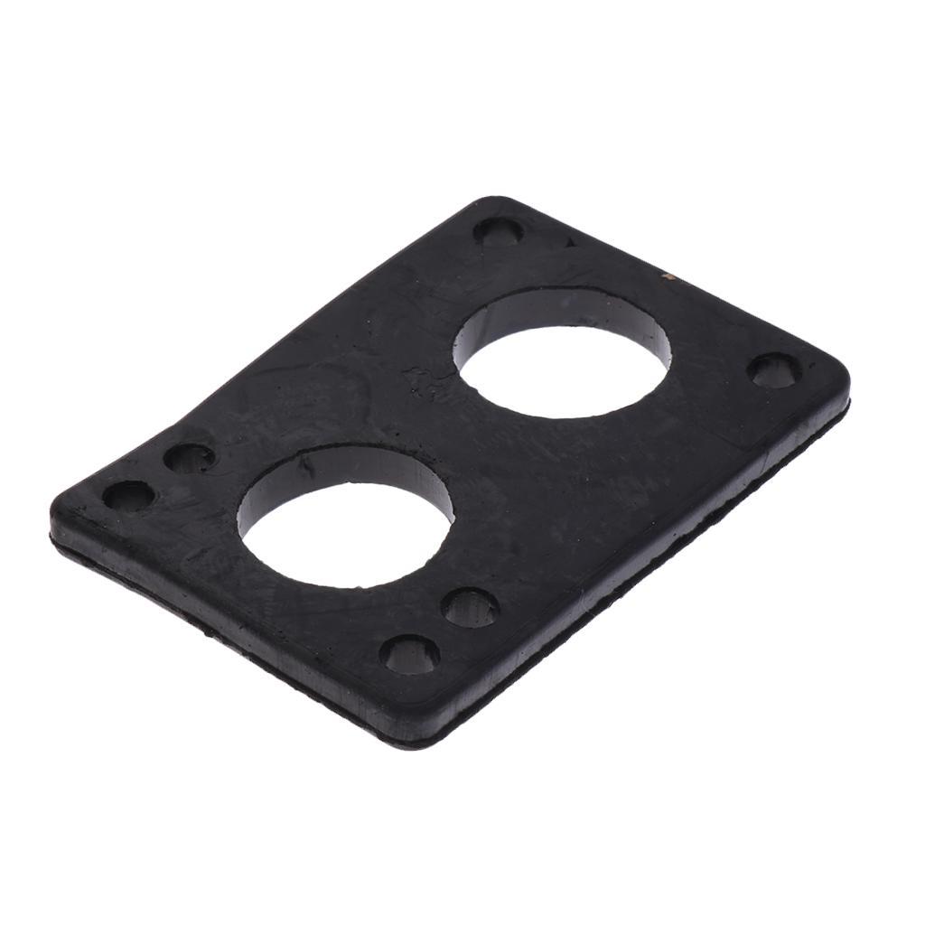 2x Skateboard Hardware Rubber Riser Pad Skateboard Hardware Screw Set Black