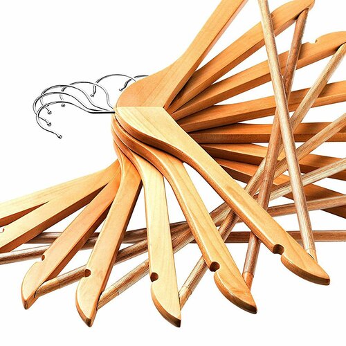 Bộ 10 móc gỗ tam giác thanh ngang cao cấp