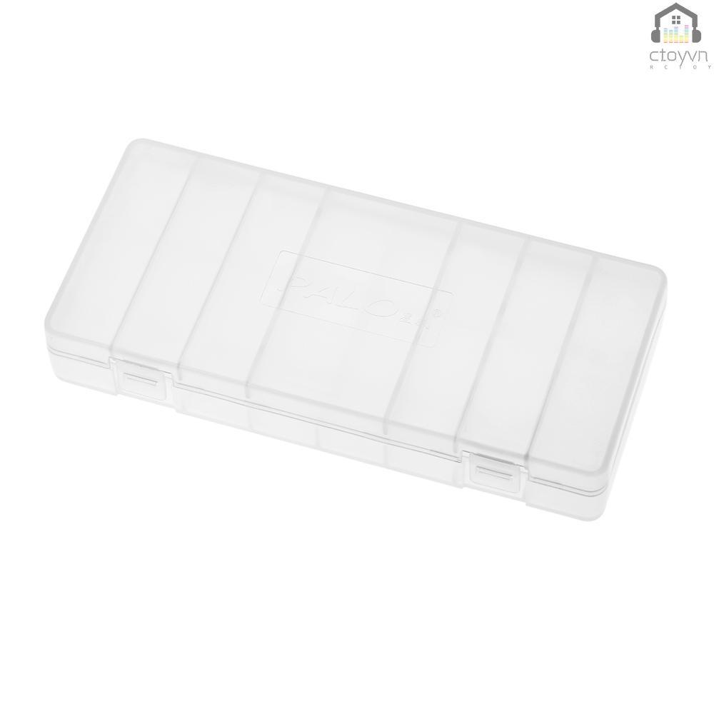 1 hộp nhựa trong suốt đựng pin AA có nắp đậy chất lượng cao 8 AA / AA