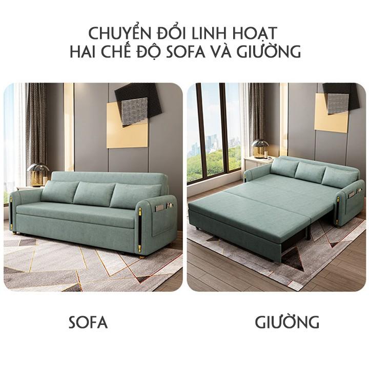 Ghế sofa giường đa năng mẫu cao cấp nhất sang trọng,chuyển đổi linh hoạt 2 chế độ, thiết kế siêu tỉ mỉ , đệm cao su non