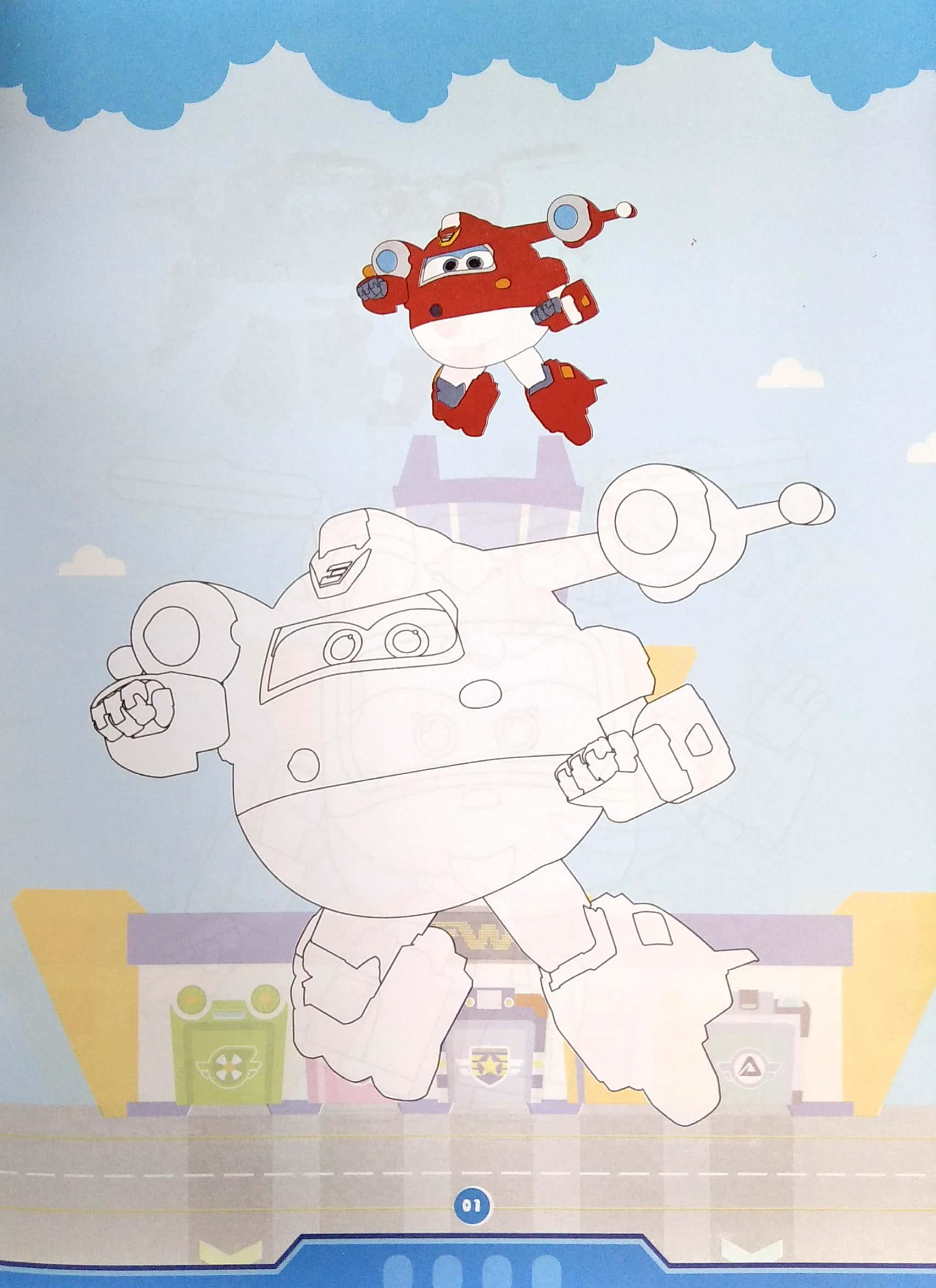 Bé Tô Màu Super Wings - Quyển 2