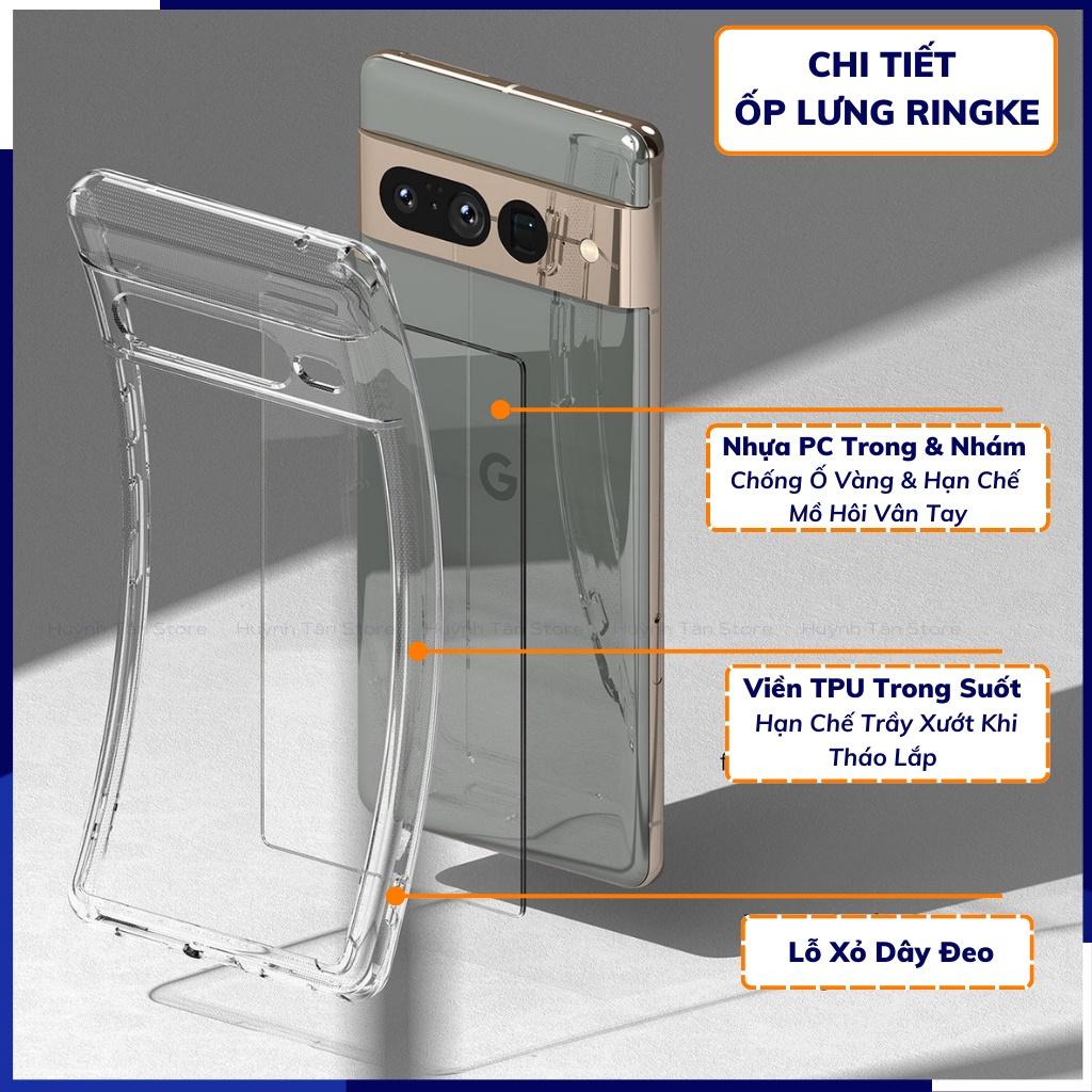 Ốp lưng pixel 7 pro RINGKE chính hãng trong suốt chống sốc FUSION X chống ố vàng phụ kiện điện thoại huỳnh tân store - Hàng nhập khẩu