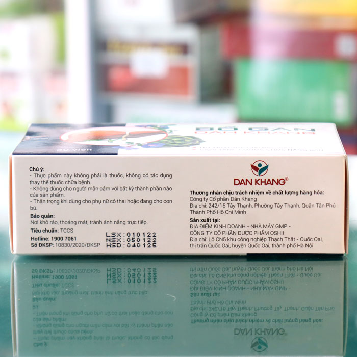 Viên Uống Giải Độc, Tăng Cường Chức Năng Gan, Bổ Gan Dân Khang