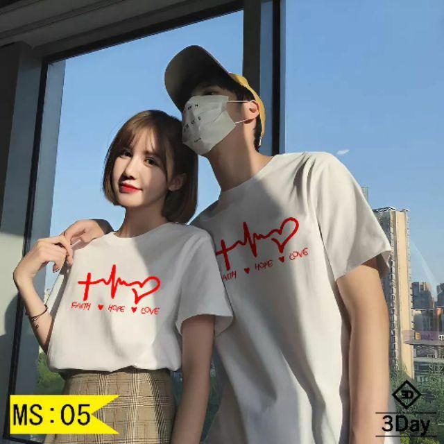 Áo đôi tình yêu, áo cặp nam nữ chất đẹp