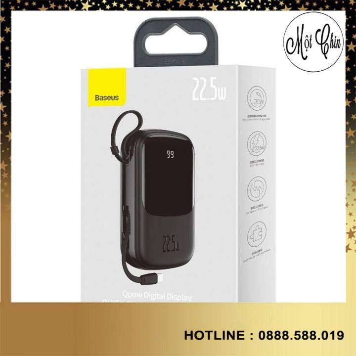 Pin sạc dự phòng sạc nhanh Baseus Qpow Digital Display 20000mAh -Hàng Chính Hãng