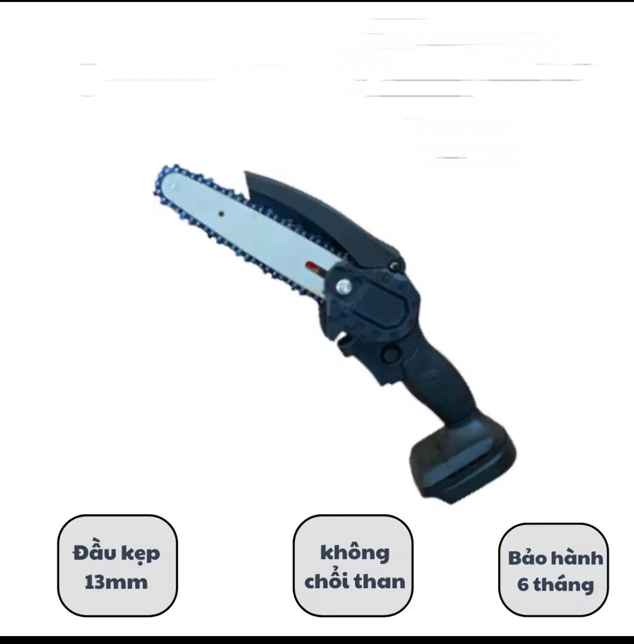 Thân Máy Cưa Xích MINI Dùng Chân Pin phổ thông- Cắt cây tỉa cành-Gọn nhẹ tiên lợi