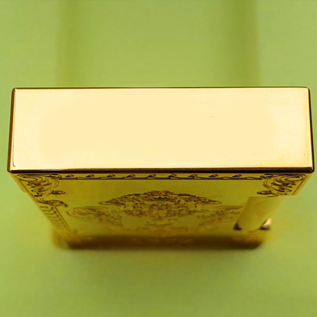 Vỏ Hột Quẹt Bật Lửa Upon D198V Họa Tiết Hình Khiêm Khắc Chữ D Tinh Xảo - Dùng Ga Đá Cao Cấp