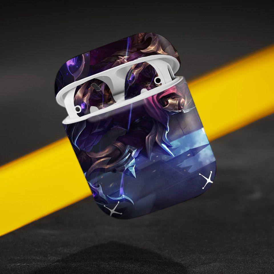 Miếng dán skin cho AirPods in hình Liên Quân - Yorn Cung Thủ Bóng Đêm - LQM023