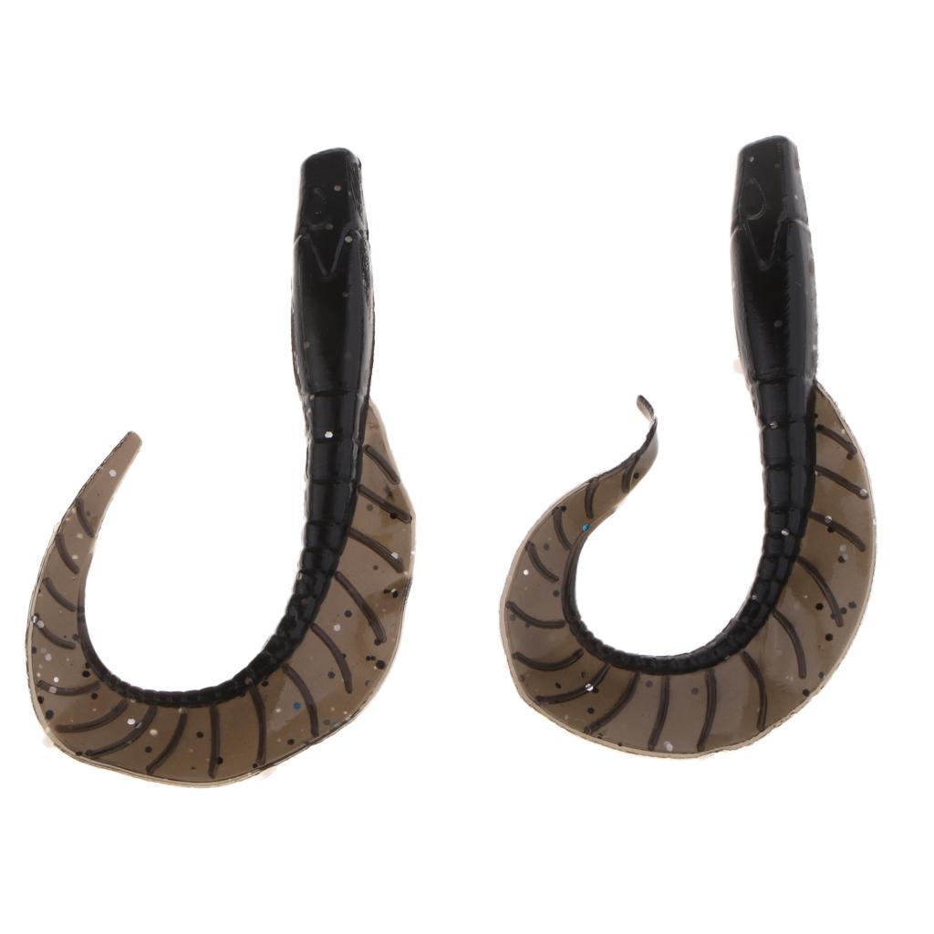 30pcs  Grub Worm   Head Soft Silicone