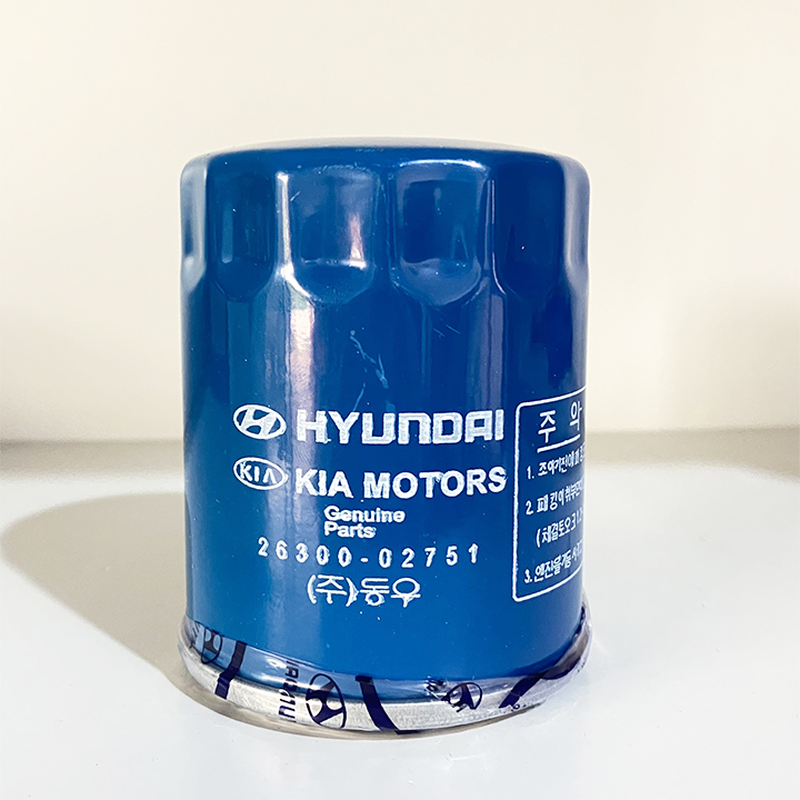 Lọc dầu, lọc nhớt động cơ cho xe ô tô Huyndai i10 (mã :26300-02751)