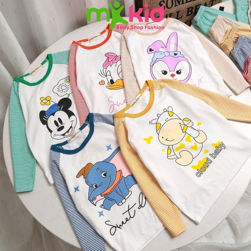 Bộ thu đông cho bé ️ Bộ dài tay Minkymom dài tay cho bé trai bé gái chất cotton co dãn và thấm hút mồ hôi tốt