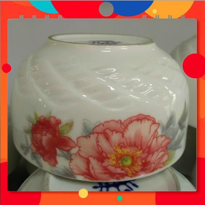 Bộ bát cơm/ chén sứ Nhật 10 cái cao cấp dùng trong bữa ăn gia đình.