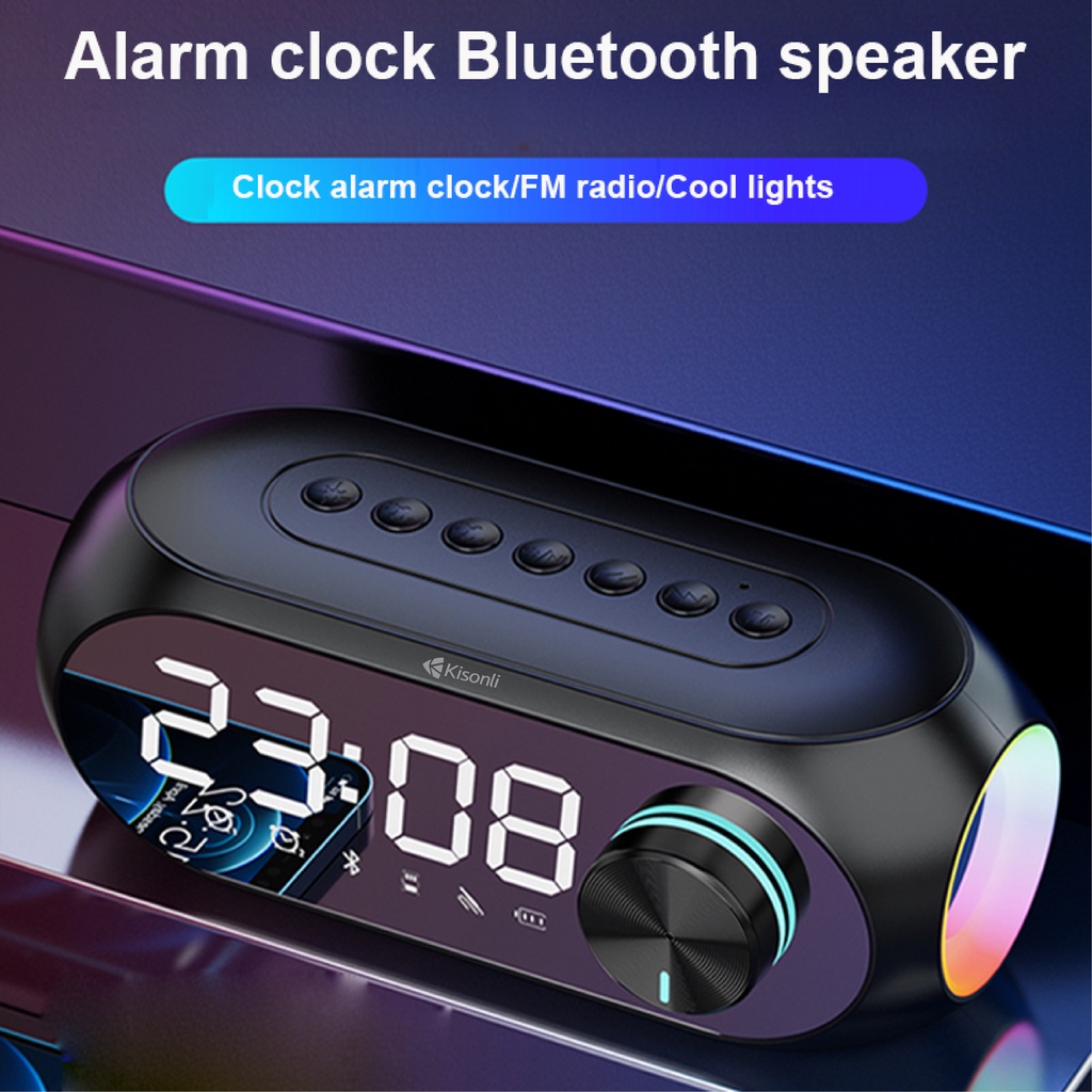 LOA BLUETOOTH/TF/FM LP-2S RGB ĐEN KISONLI 5W*1 - JL - HÀNG CHÍNH HÃNG