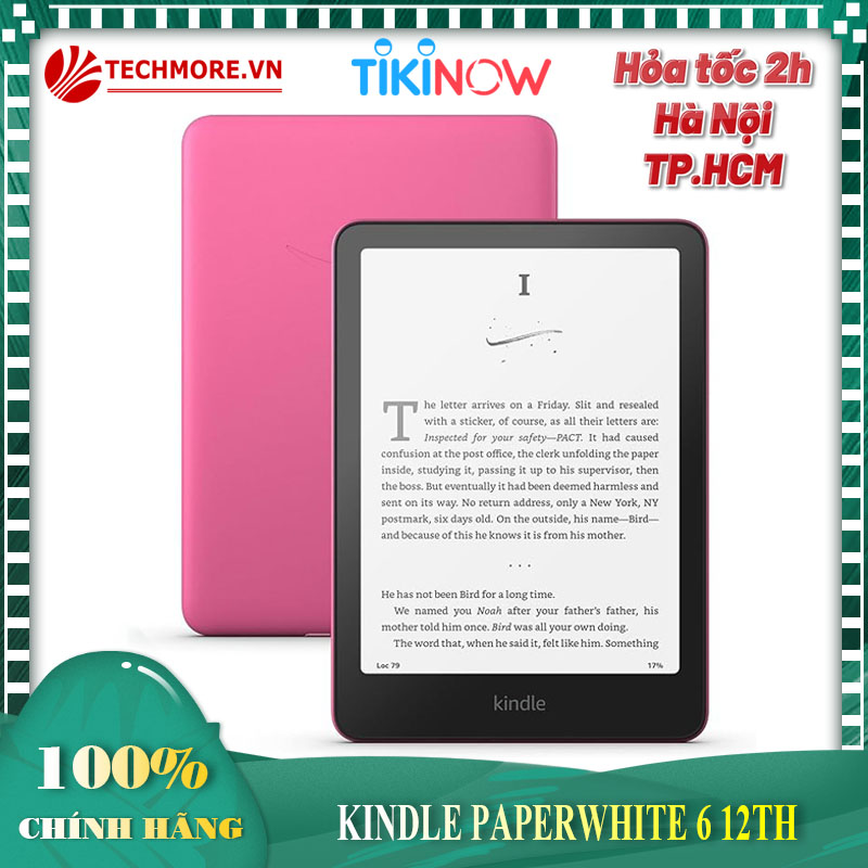 Combo Máy đọc sách Amazon Kindle Paperwhite 6 (Gen 12th) Kèm Bao Da, Mới nguyên Seal - Hàng chính hãng