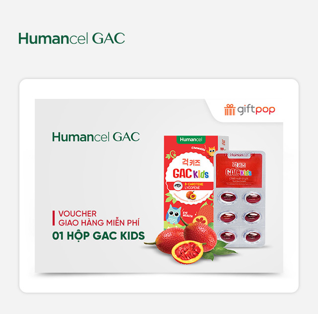 Super Gac - Voucher 1 hộp GAC Kids