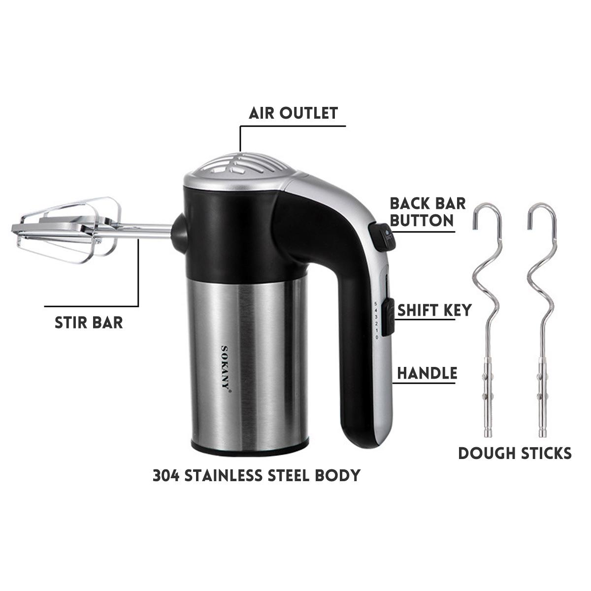 5 Tốc Độ Điện 800W Tay Đánh Trứng Be Bánh Nướng Nhà Cầm Tay Nhỏ Tự Động Mini Kem Cối Xay Nhà Bếp