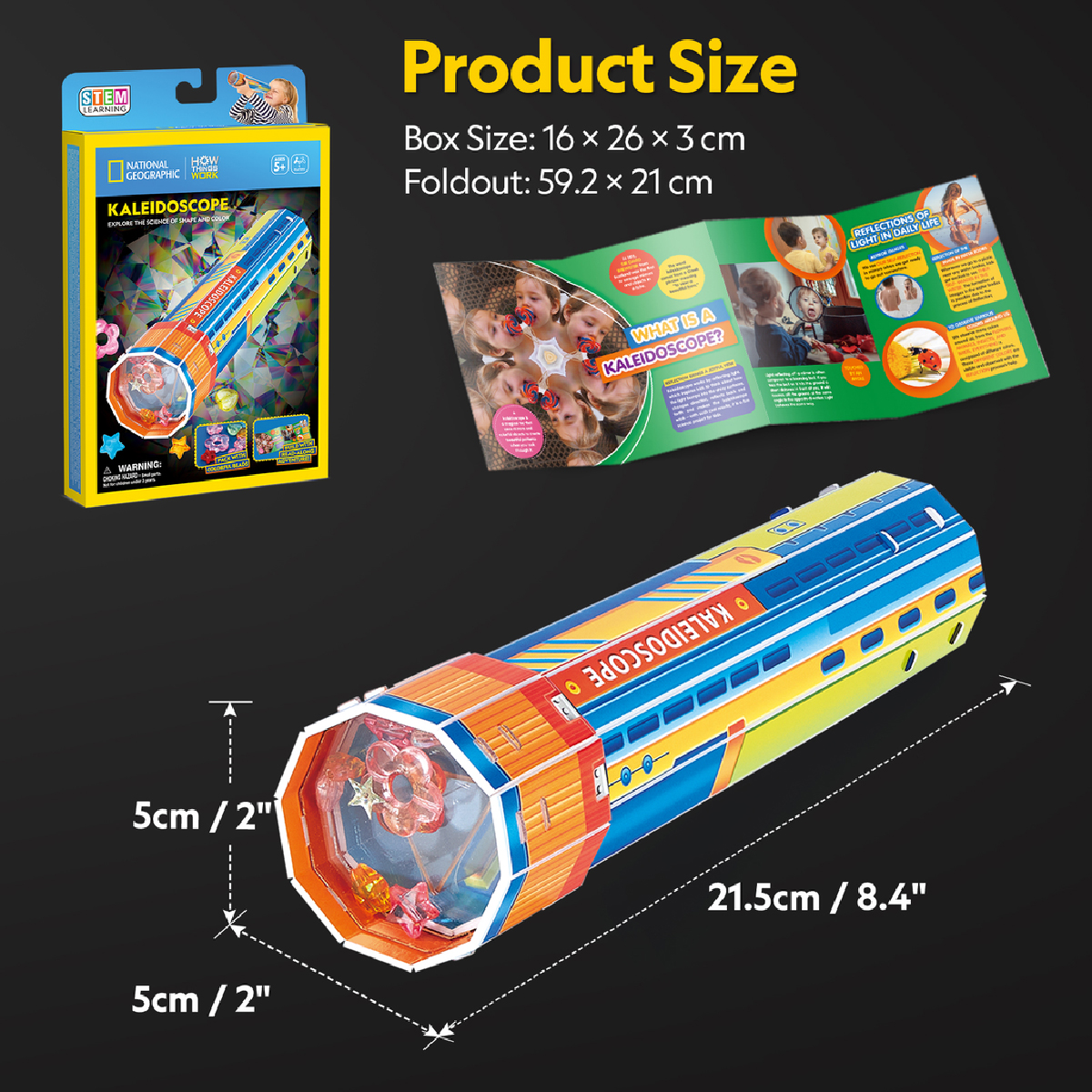 Đồ Chơi Lắp Ráp Kính Vạn Hoa Nat Geo STEAM DS1117h