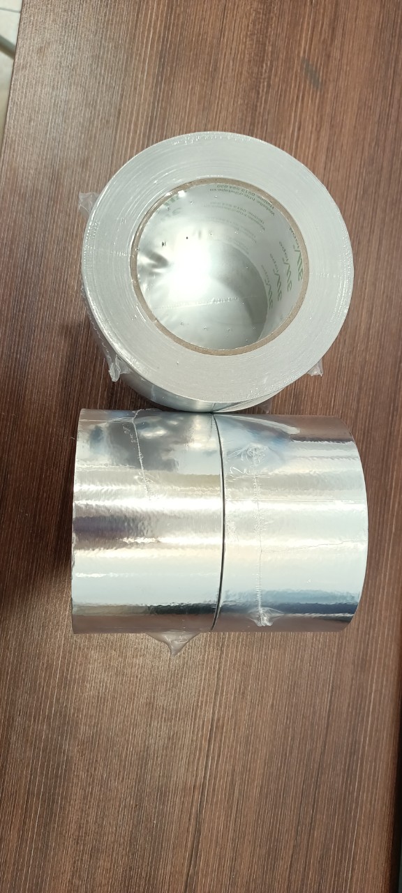 Băng keo nhôm màng PET 72x50 băng keo bạc siêu dai dán ống gió