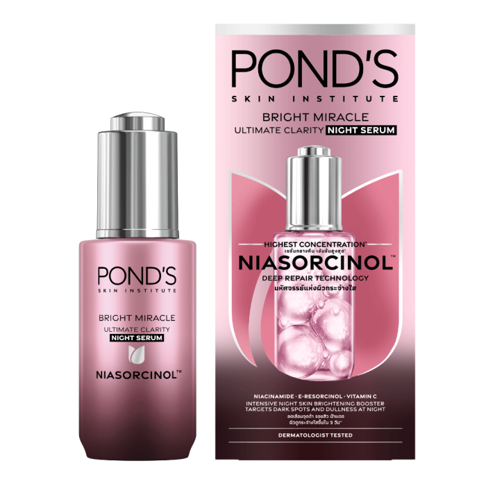 Serum Sáng Đa Tầng Pond'S Bright Miracle Mờ Thâm Sạm Với 50X Niasorcinol 30gr