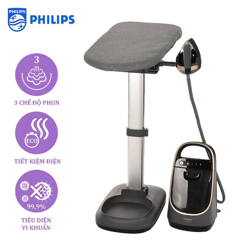 Bàn là, bàn ủi hơi nước dạng đứng đa năng chuyên nghiệp. Thương hiệu Hà Lan cao cấp Philips - AIS8540, Serial 8500 - HÀNG CHÍNH HÃNG