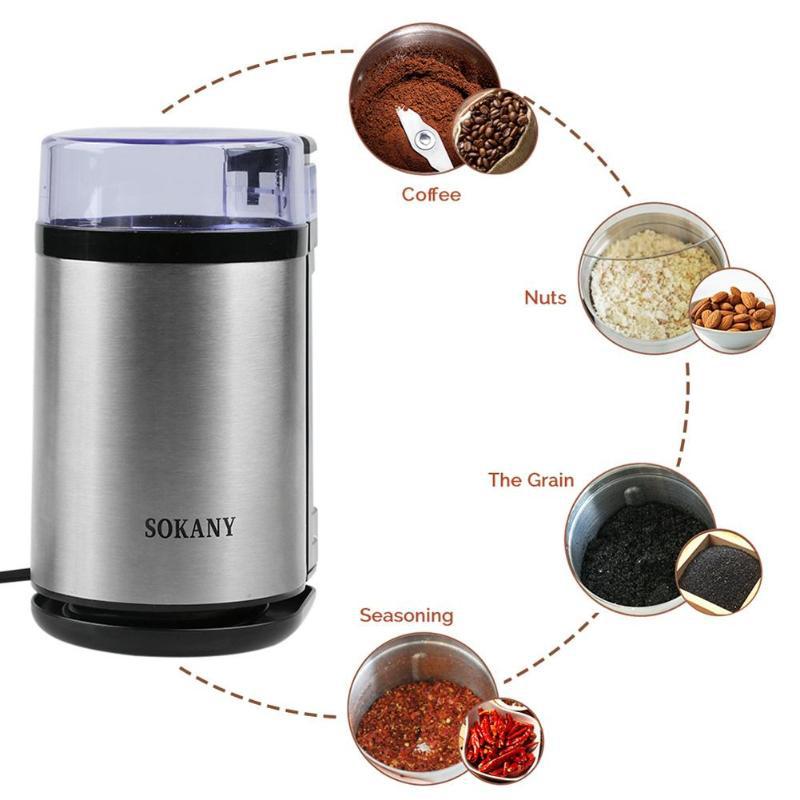 Máy xay Cafe mini tự động thép không gỉ - Sokany 3001 - Hàng chính hãng