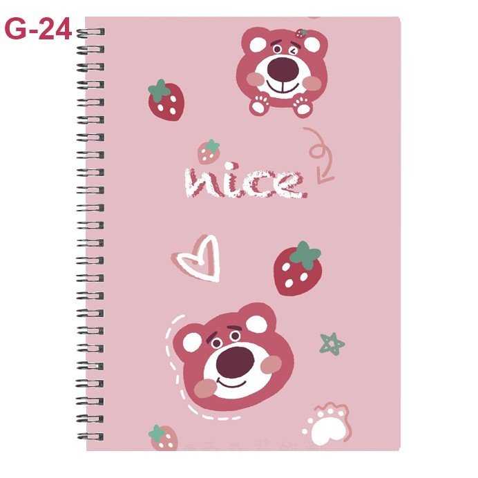 Sổ viết gấu dâu cute 200 trang a6/ sổ hình gấu dâu