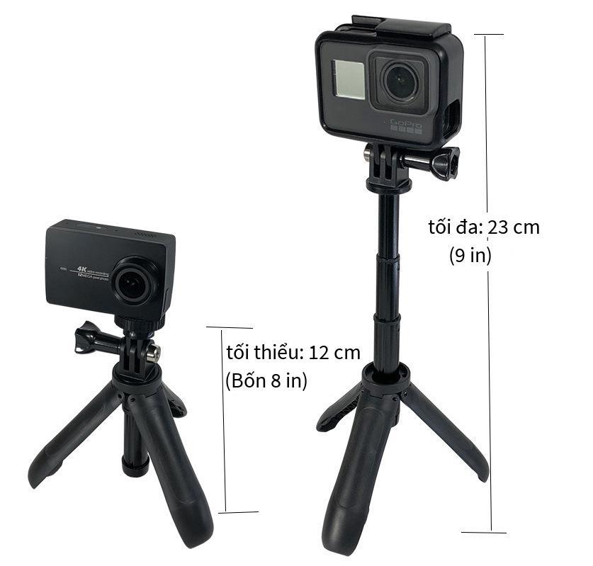 Khuyến mãi thích hợp cho GoPro mini cực nối dài + phụ kiện tripod hero6/5 túi máy ảnh thể thao con kiến ​​nhỏ gậy selfie