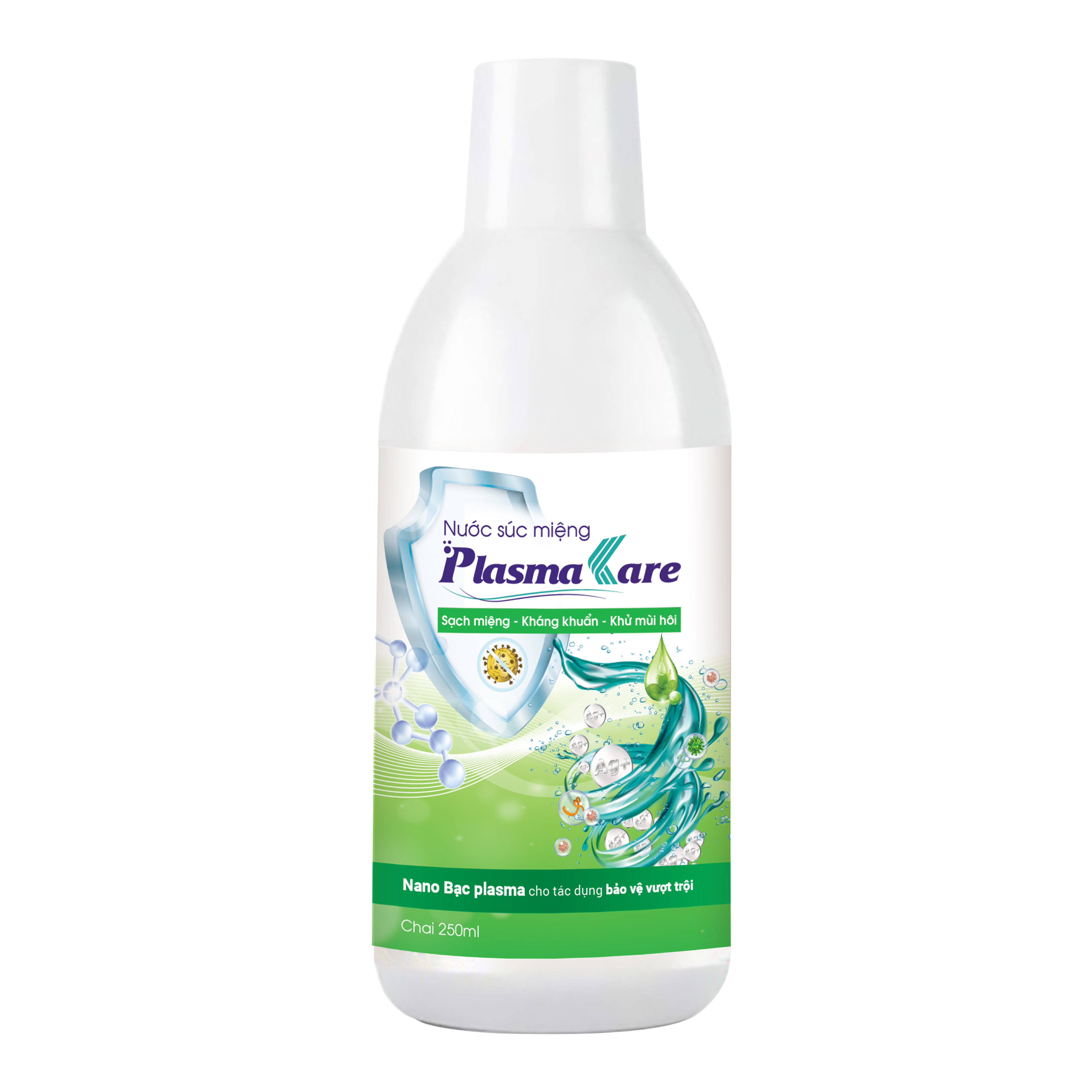 Nước súc miệng PlasmaKare nano bạc (250ml)