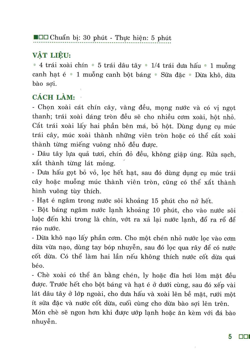 Sách Ngọt Ngào Chè Nam Bộ