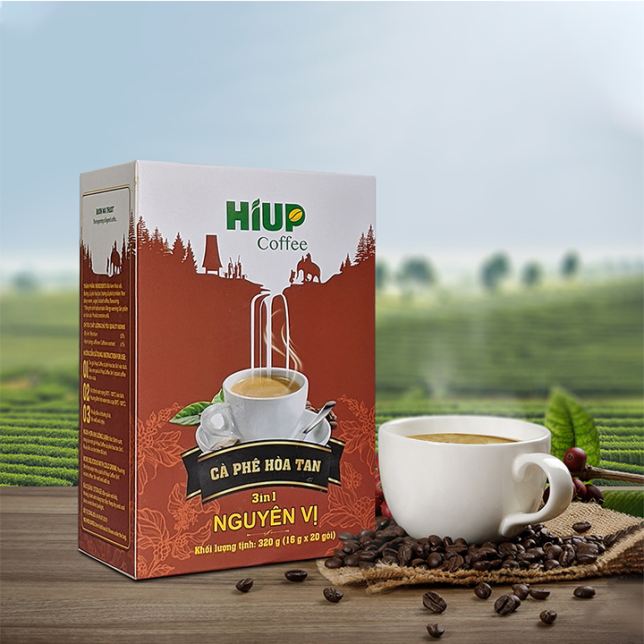 Cà phê sữa hòa tan 3in1 uống liền - Hiup Coffee - Hộp 20gói x 16g - Thơm, chuẩn vị